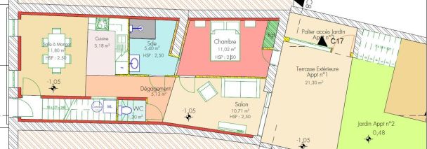 appartement 2 Pièces en location sur LAVAUR (81500)